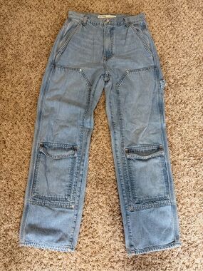 GRLFRND Light Blue Relaxed Carpenter Jeans